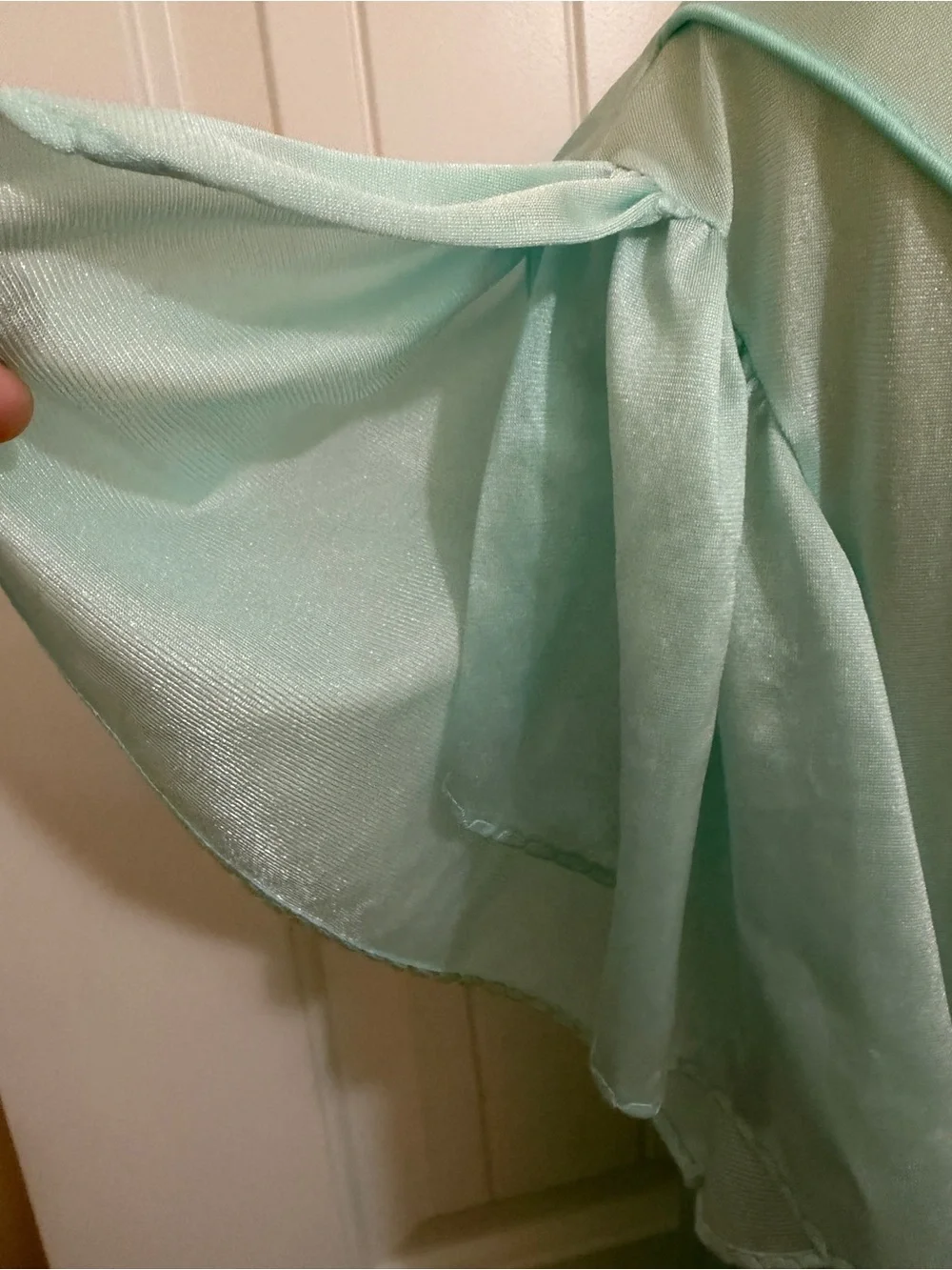 Vintage Nancy King Soft Mint Green Short-Sleeve Nightgown 1X